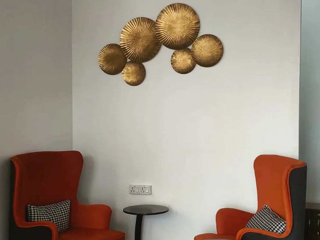 A bright, plant-filled coworking lounge